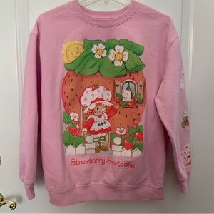 Strawberry Shortcake Hybrid Apparel Sweatshirt Custard Kitty Graphic Crewneck